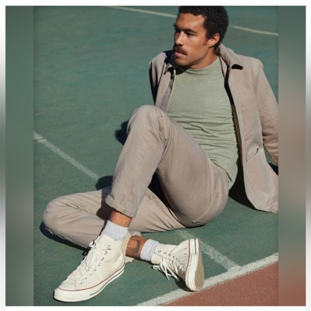 Alex Crane khaki Cham canvas pants
